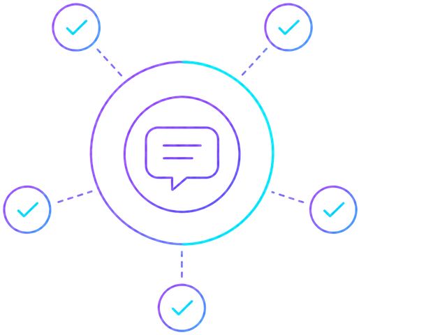 Verified sources feeding into a trusted AI answer